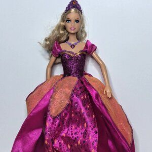 Princess Liana Barbie Doll Diamond Castle Doll Dress Flip Lights Up